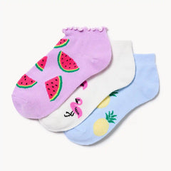 Kid Girls' 3-Pack Low-Cut Socks