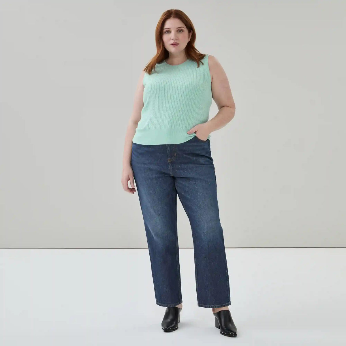Women+ Cable Knit Tank