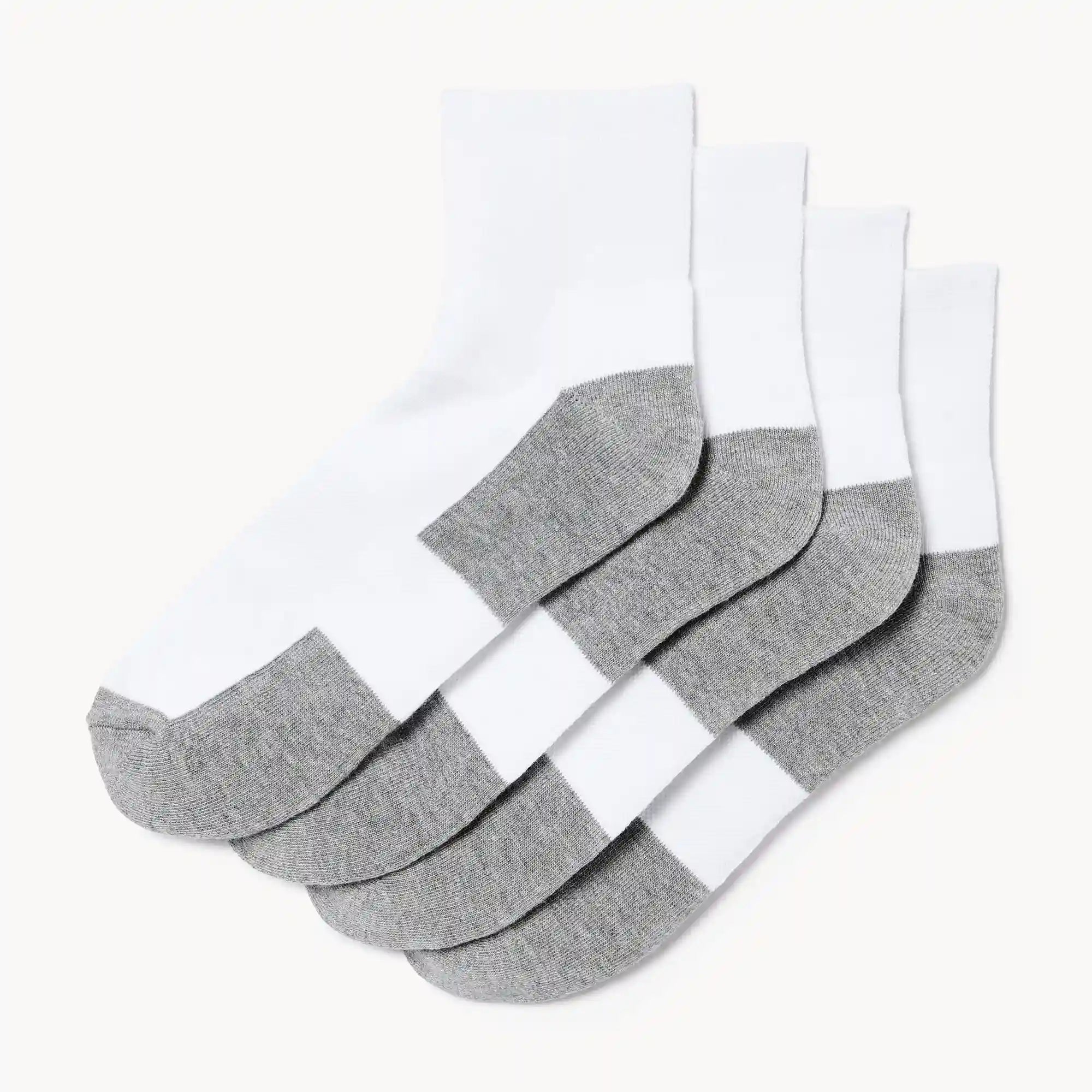 Men's 4-Pack Quarter-Crew Socks