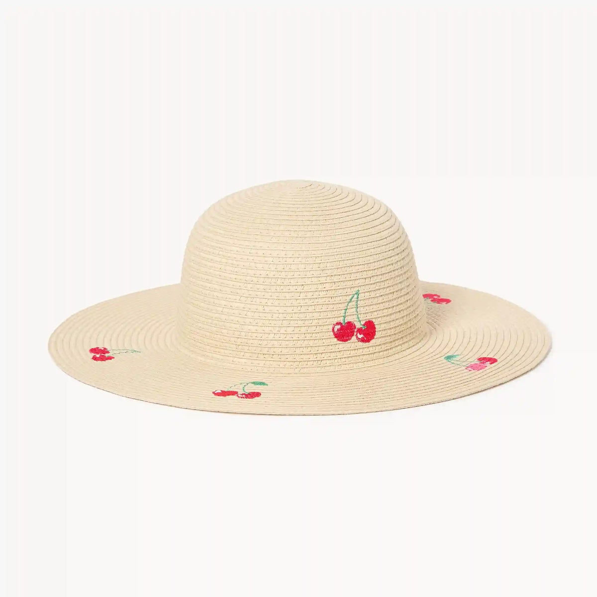 Kid Girls' Cherry Straw Hat