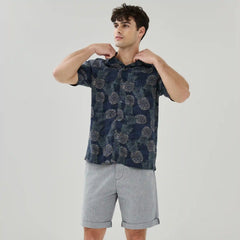 Men's Printed Button-Up Shirt