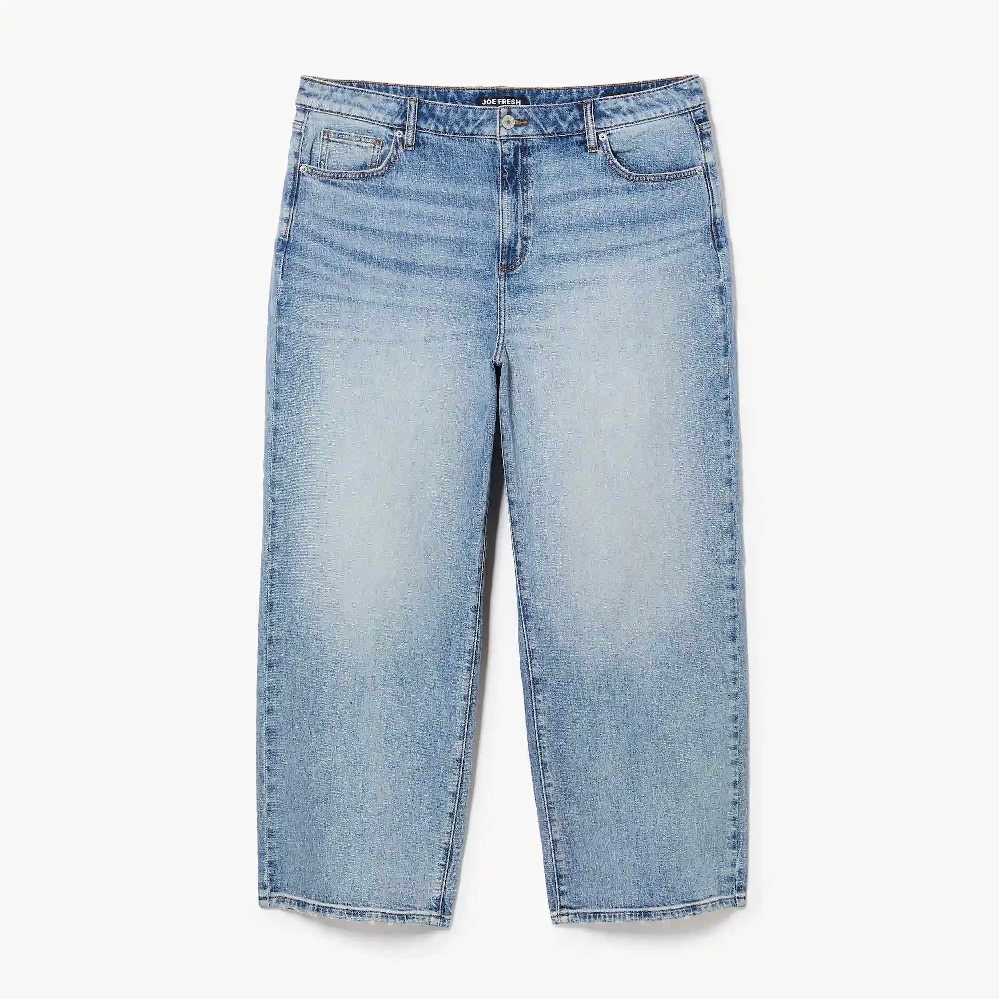 Women+ Medium Wash High Rise Wide Leg Jean