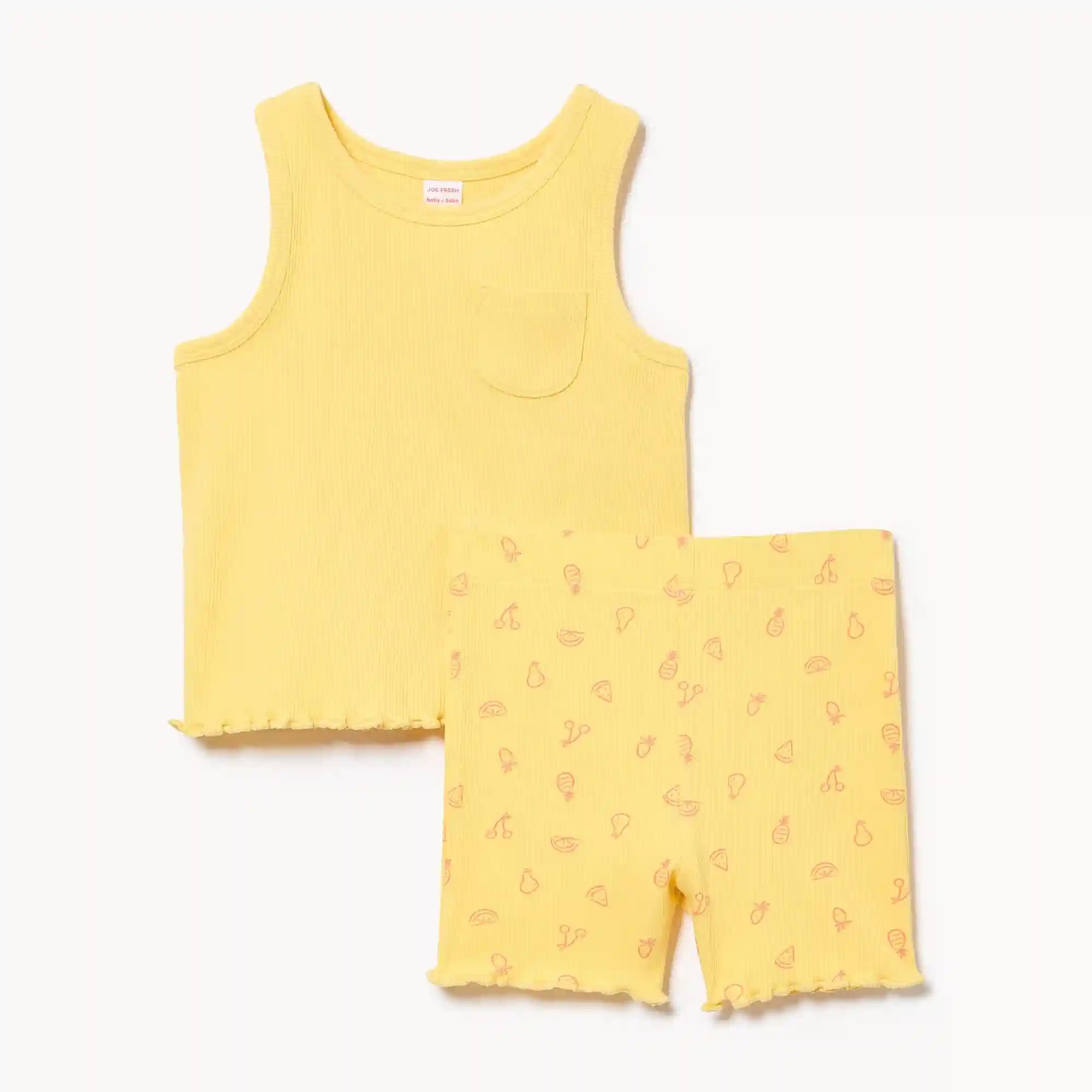 Baby Girls' Ribbed 2-Piece Set