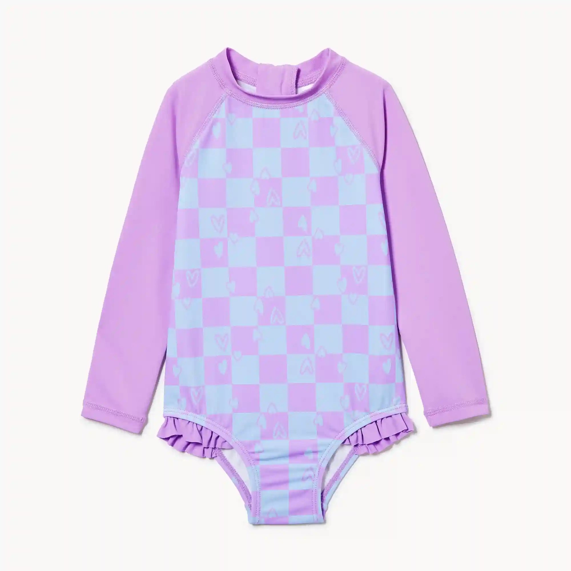Baby Girls' Rash Guard Swimsuit