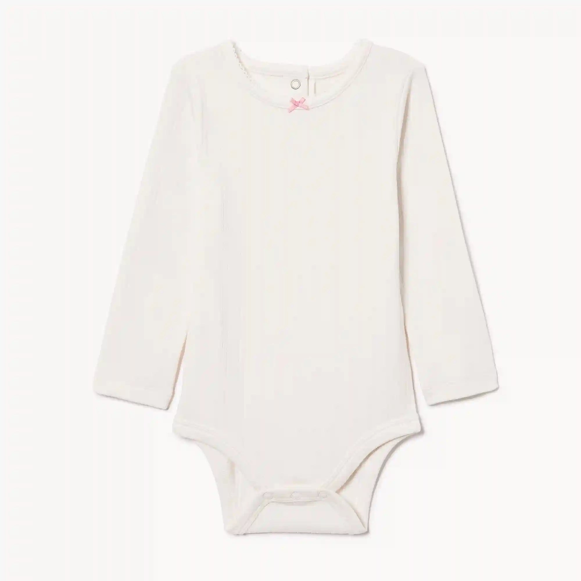 Baby Girls' Pointelle Long Sleeve Bodysuit