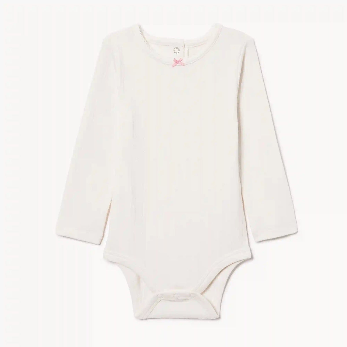 Baby Girls' Pointelle Long Sleeve Bodysuit