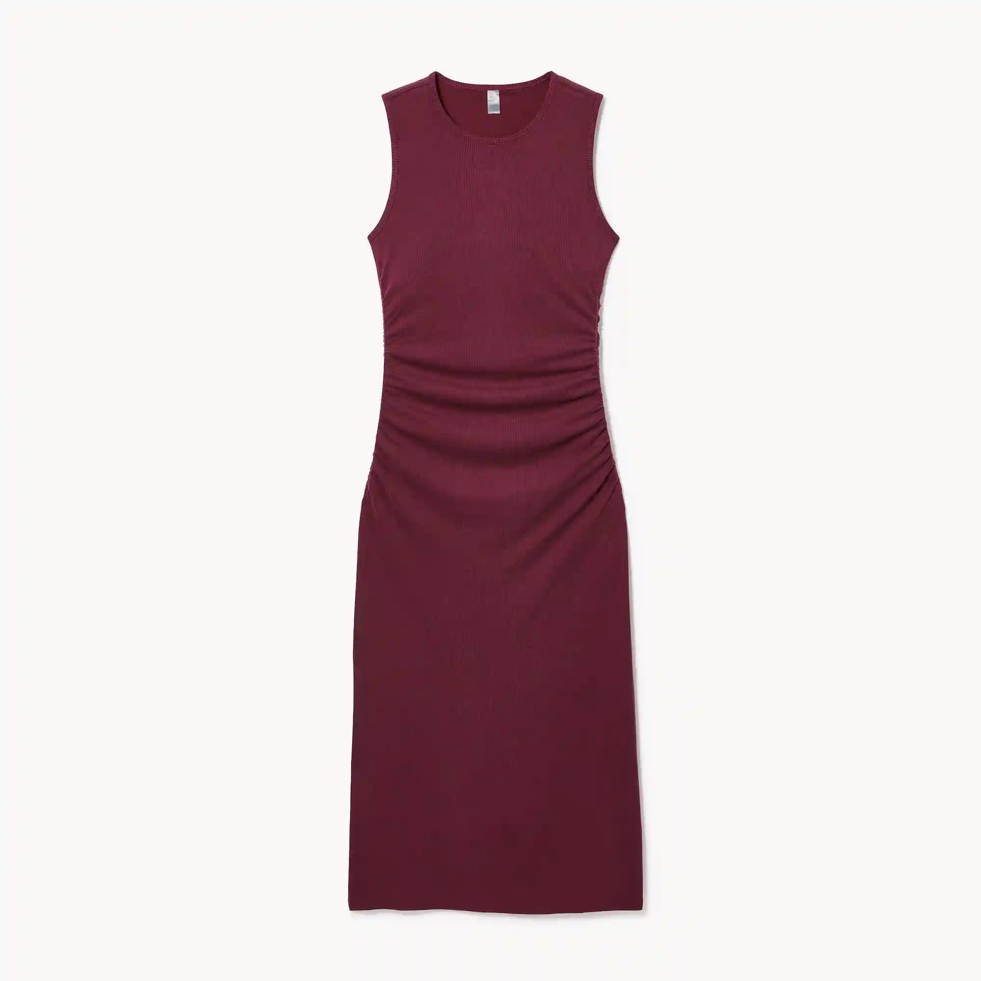 Active Side Ruched Midi Dress