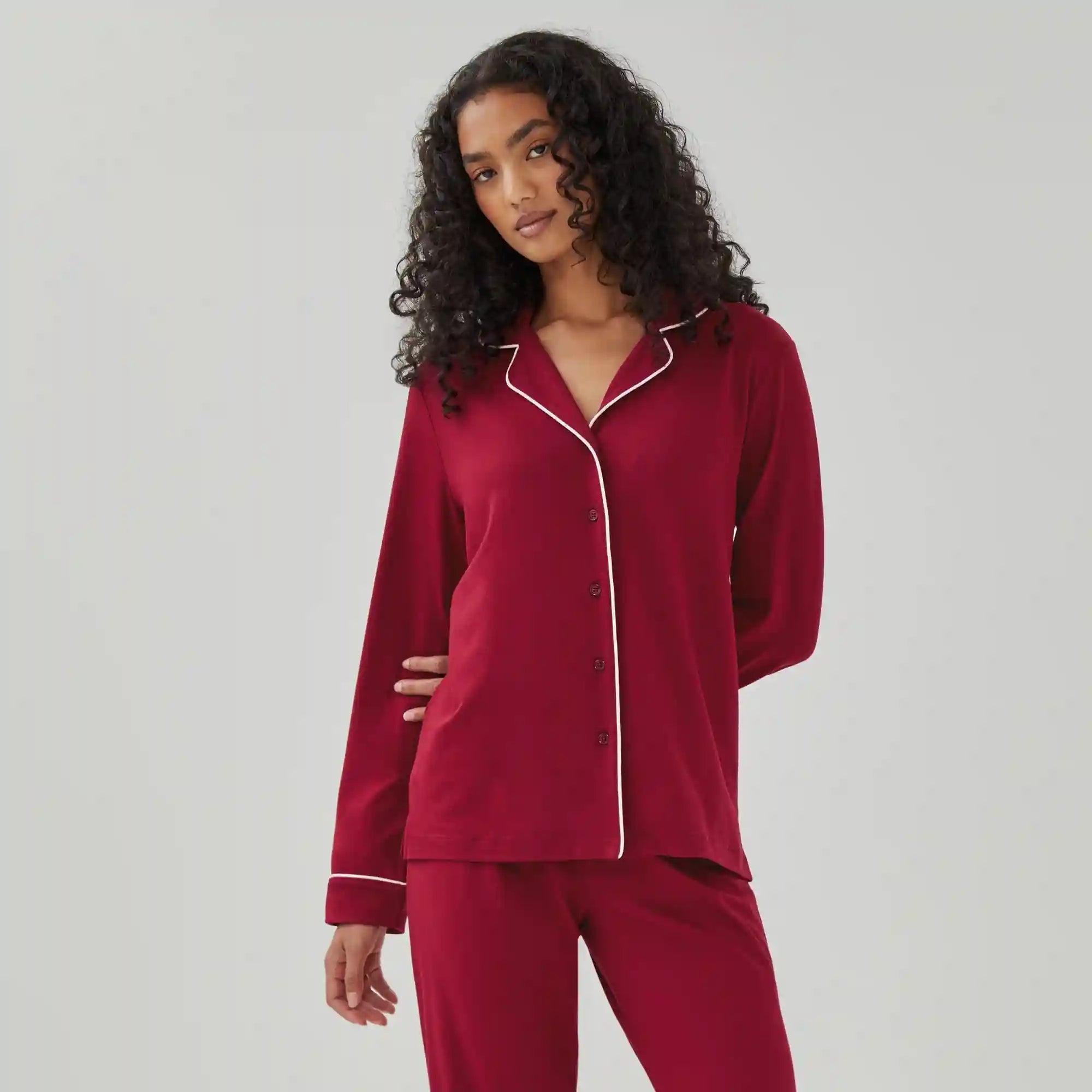 Notch Collar Sleep Shirt