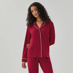 Notch Collar Sleep Shirt