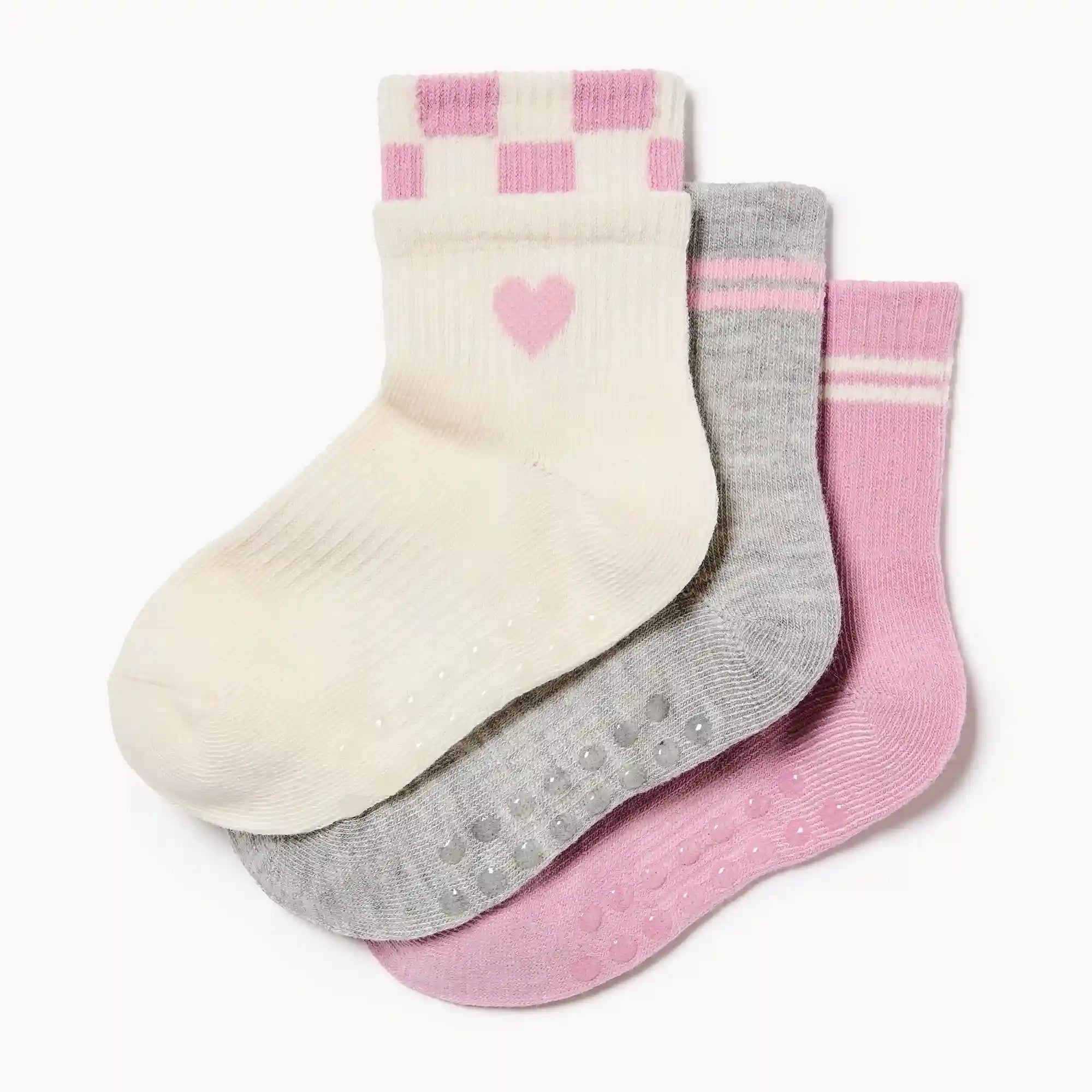 Toddler Girls' 3-Pack Mid-Crew Socks