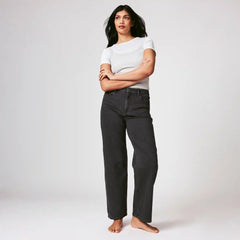 Black Wash Wide Leg Jean