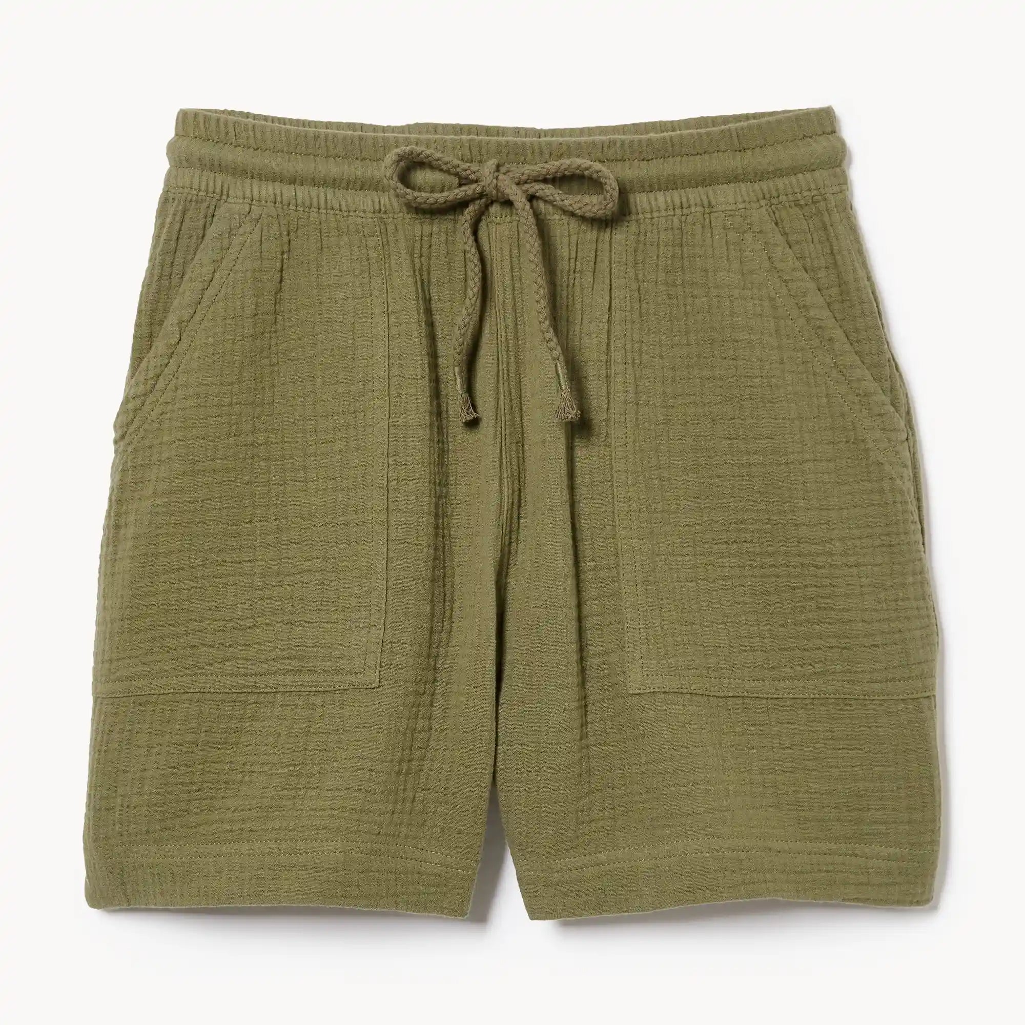 Crinkle Gauze Pull-On Short