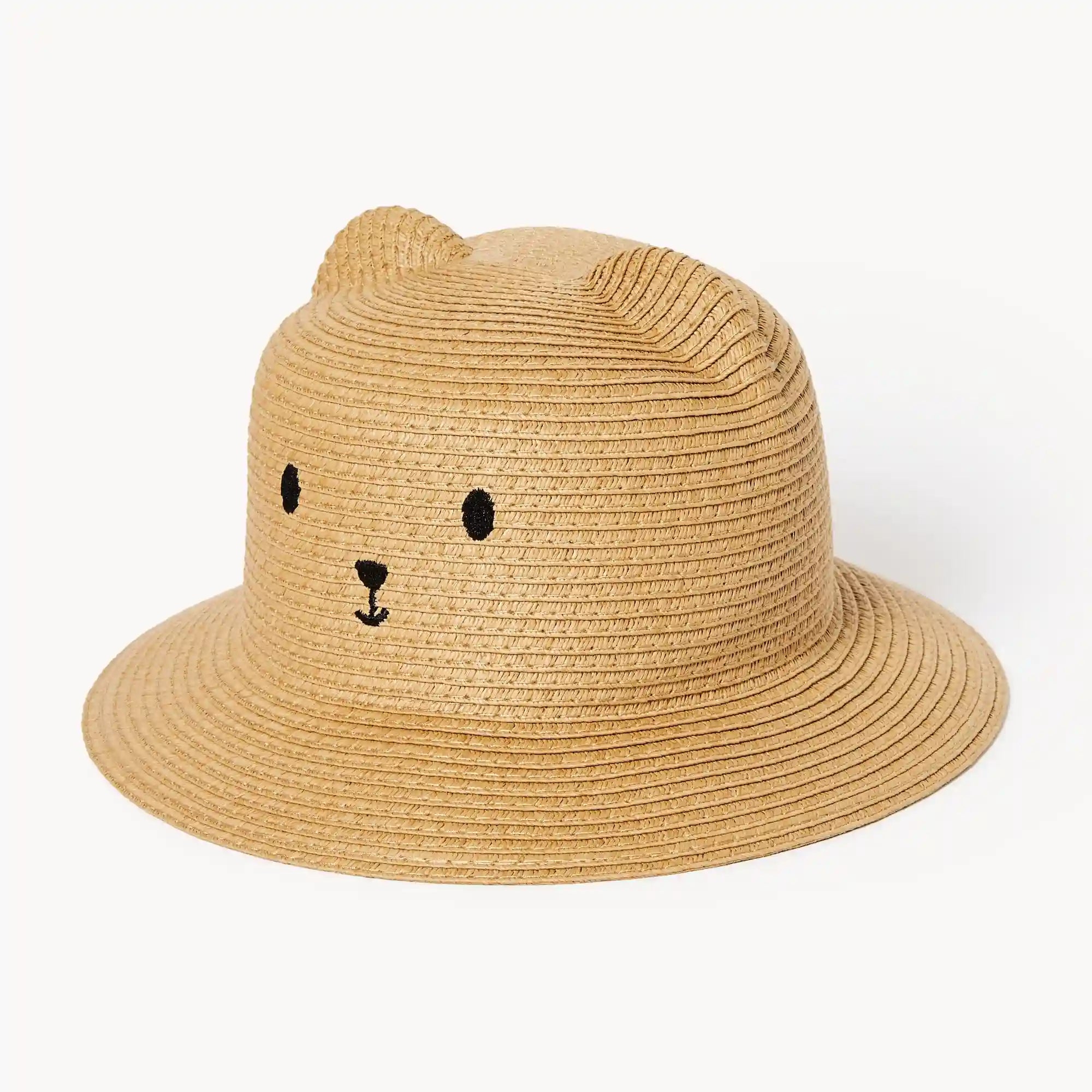 Toddler Boys' Bear Straw Hat