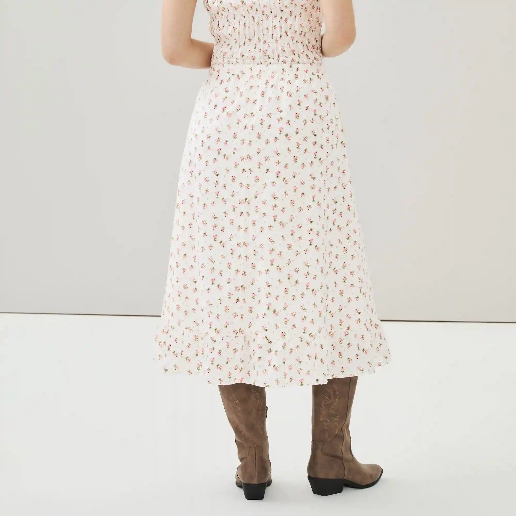 Printed Midi Skirt