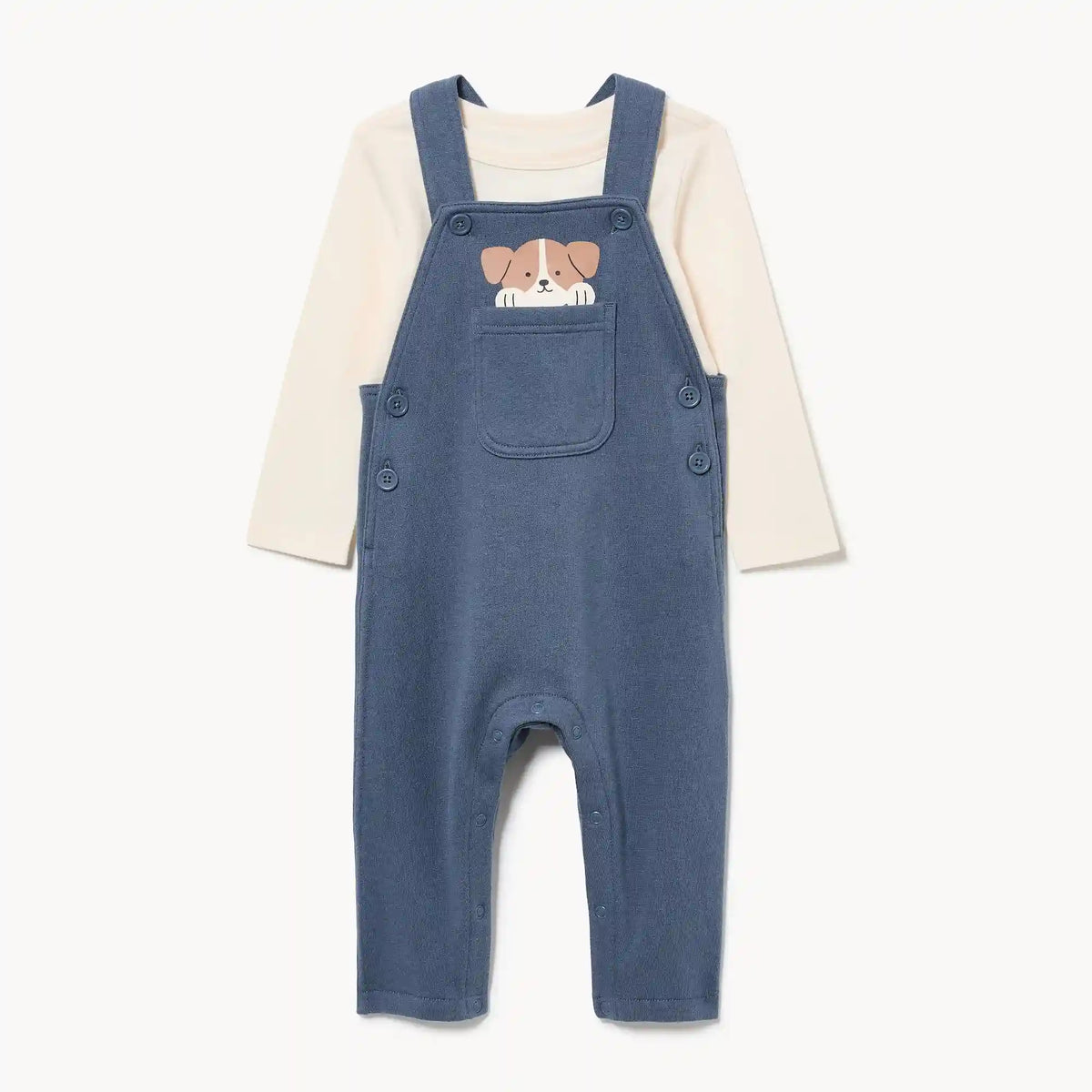 Baby Boys' Fleece Overall Set