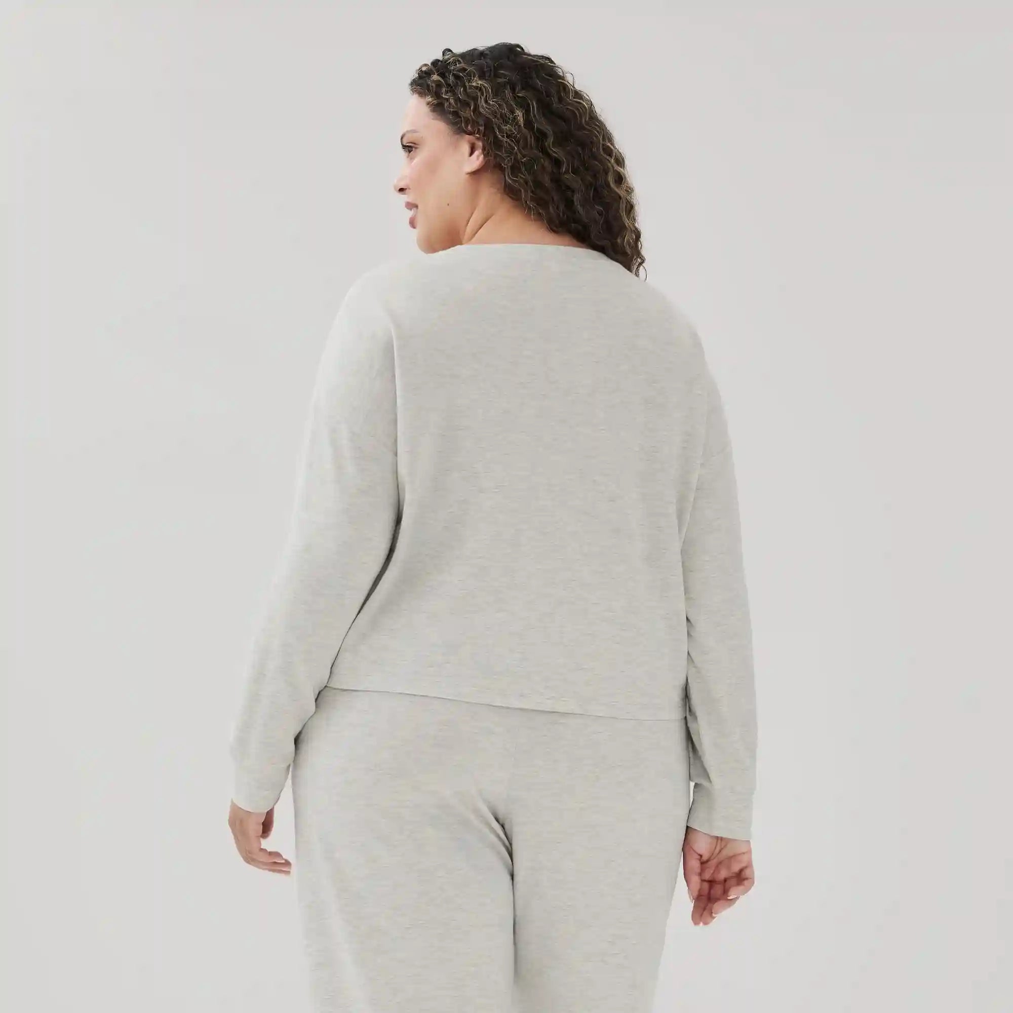 Women+ V-Neck Lounge Sweatshirt