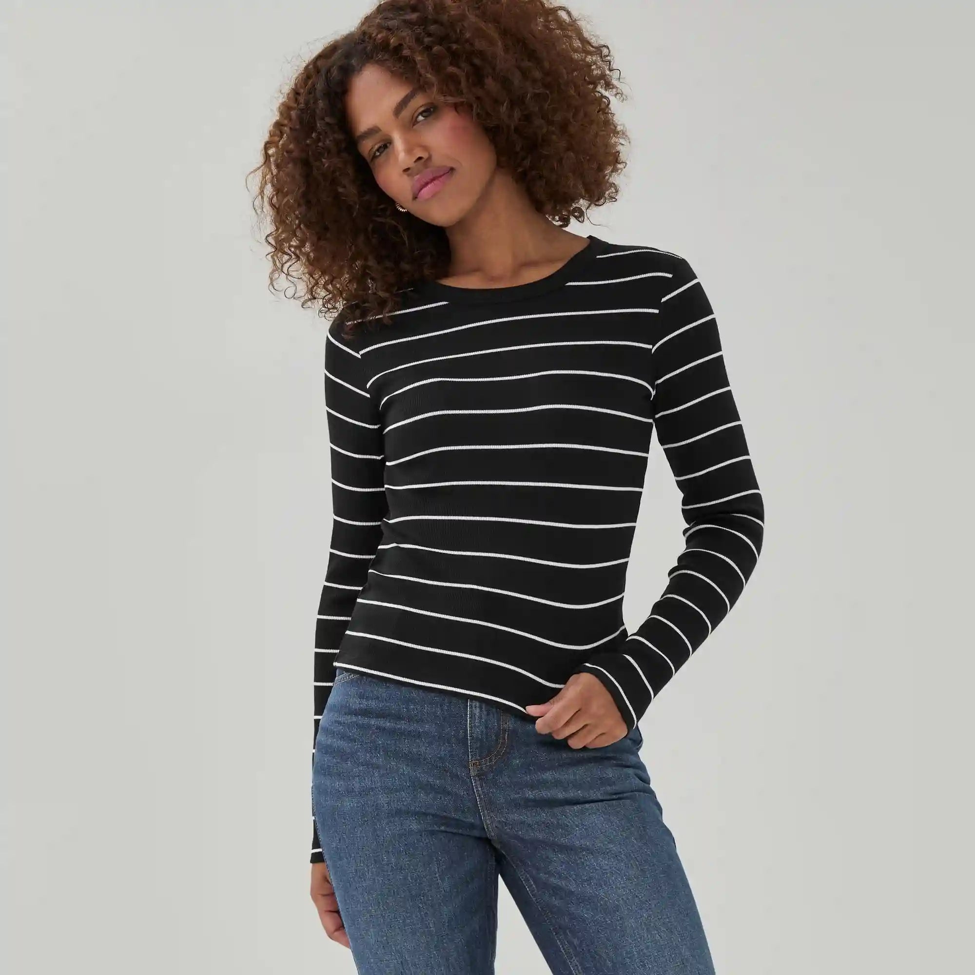 Striped Long Sleeve Top