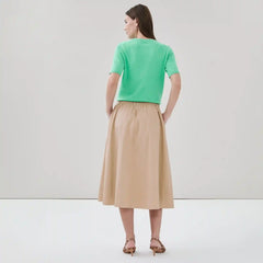 Flared Midi Skirt