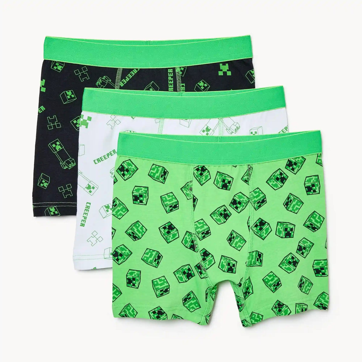 Kid Boys' Minecraft 3-Pack Boxer Briefs