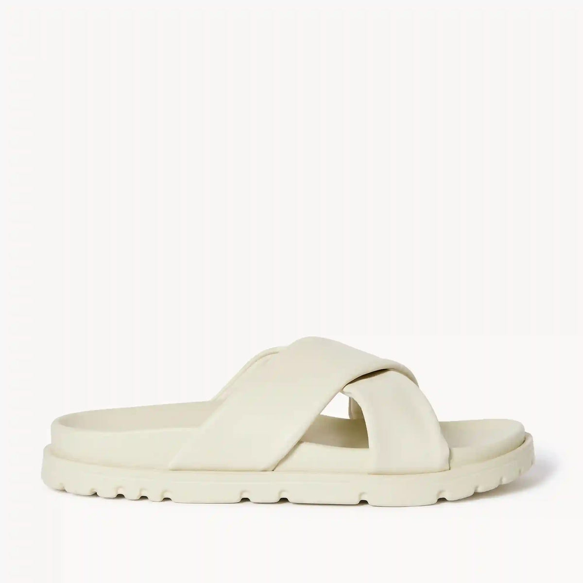 Faux Leather Crisscross Sandals