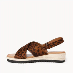 Raffia Slingback Wedge Heels