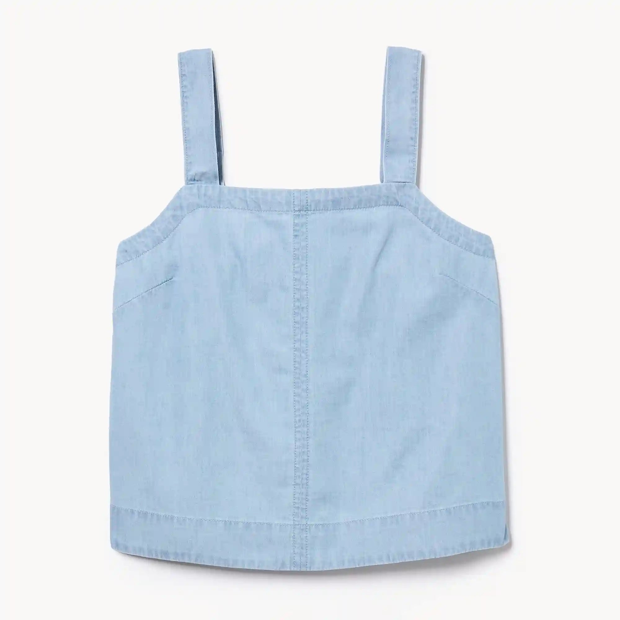 Chambray Square Neck Tank