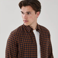 Men's Flannel Button-Down Shirt
