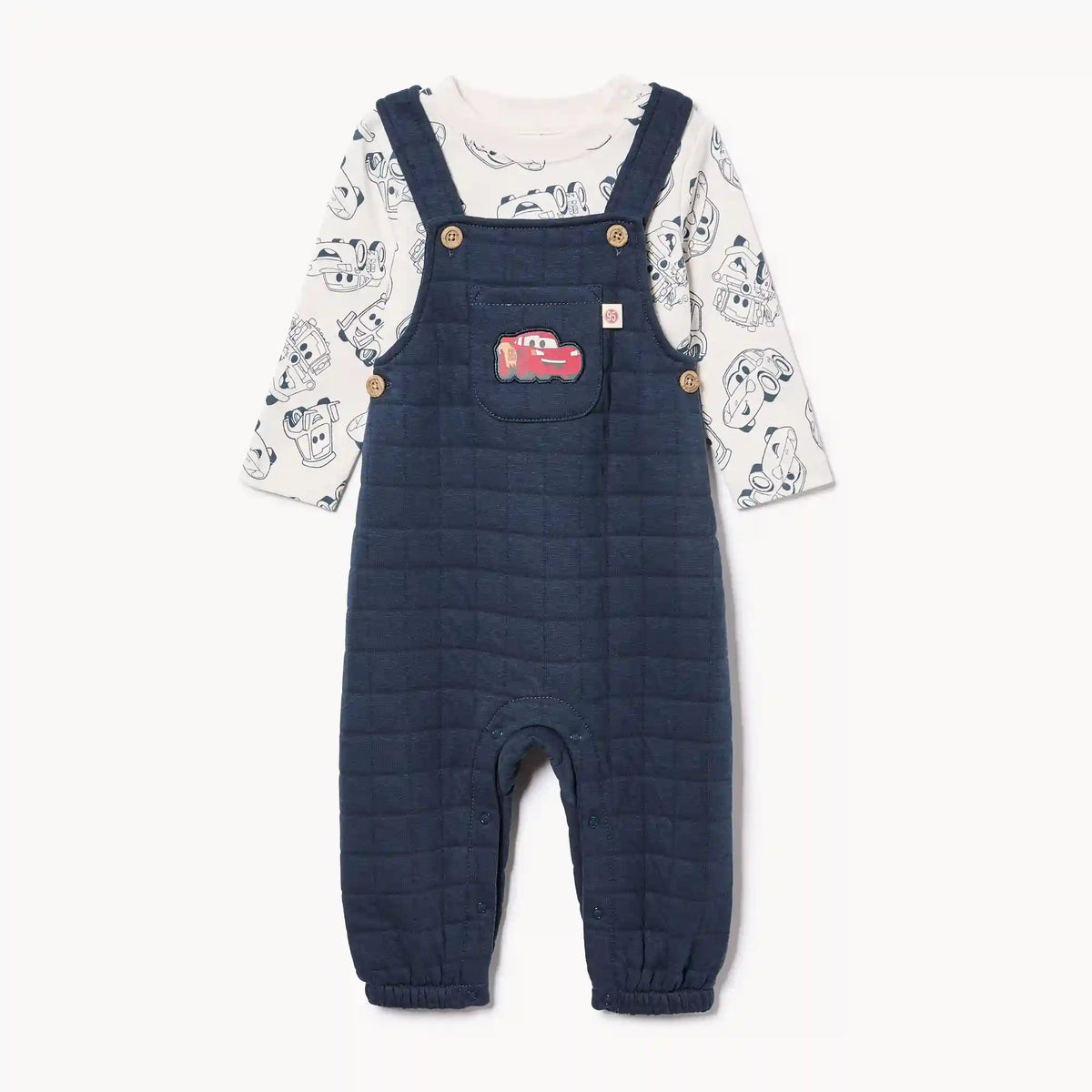 Baby Boys' Disney Cars Overall Set