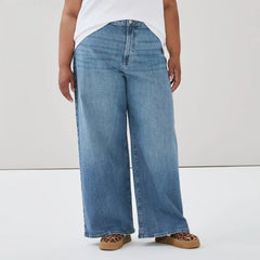 Women+ High Rise Wide Leg Jean