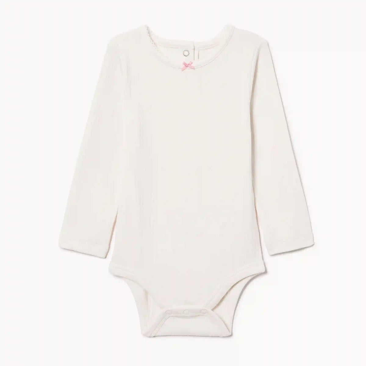 Baby Girls' Pointelle Long Sleeve Bodysuit