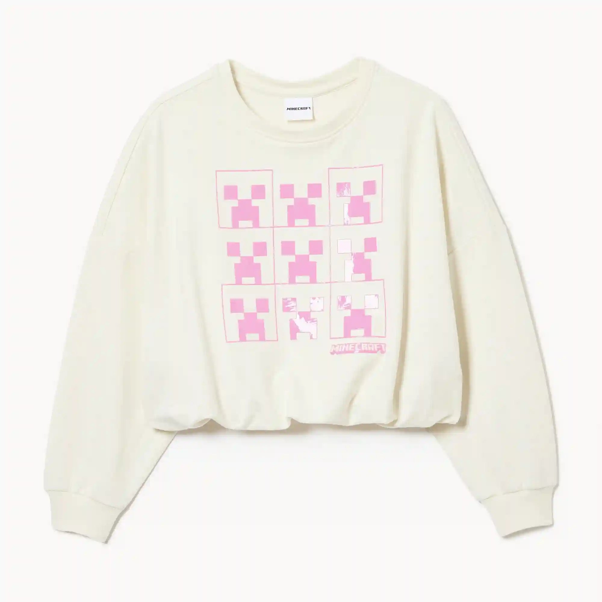 Kid Girls' Minecraft Oversized Sweatshirt