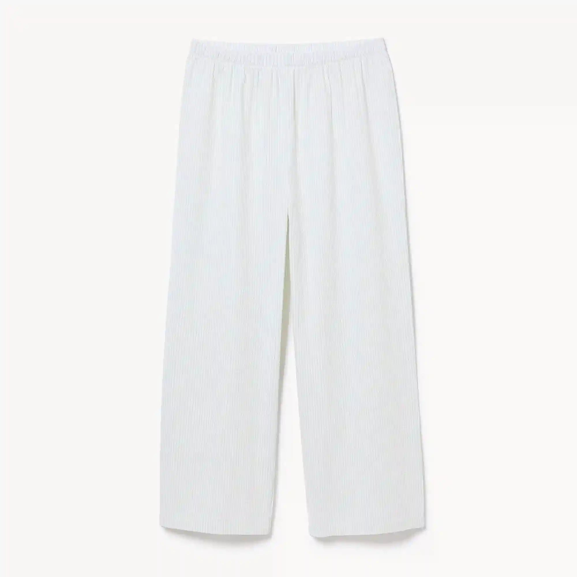 Seersucker Cropped Sleep Pant