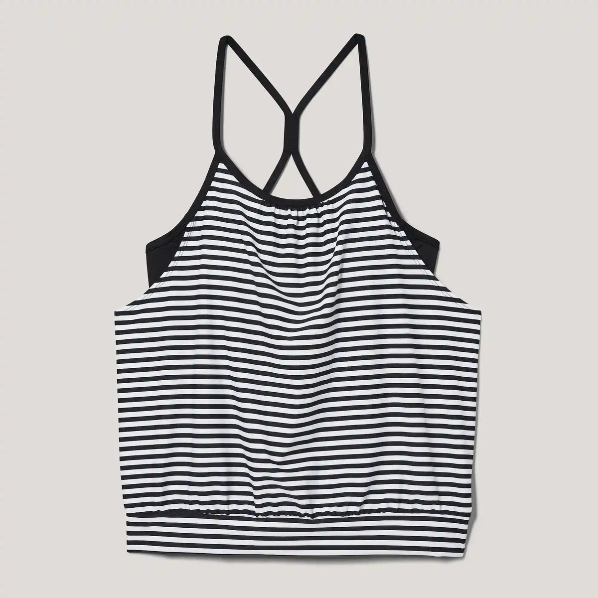Stripe Built-In Bra Tankini
