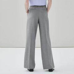 Wide Leg Pull-On Suit Pant