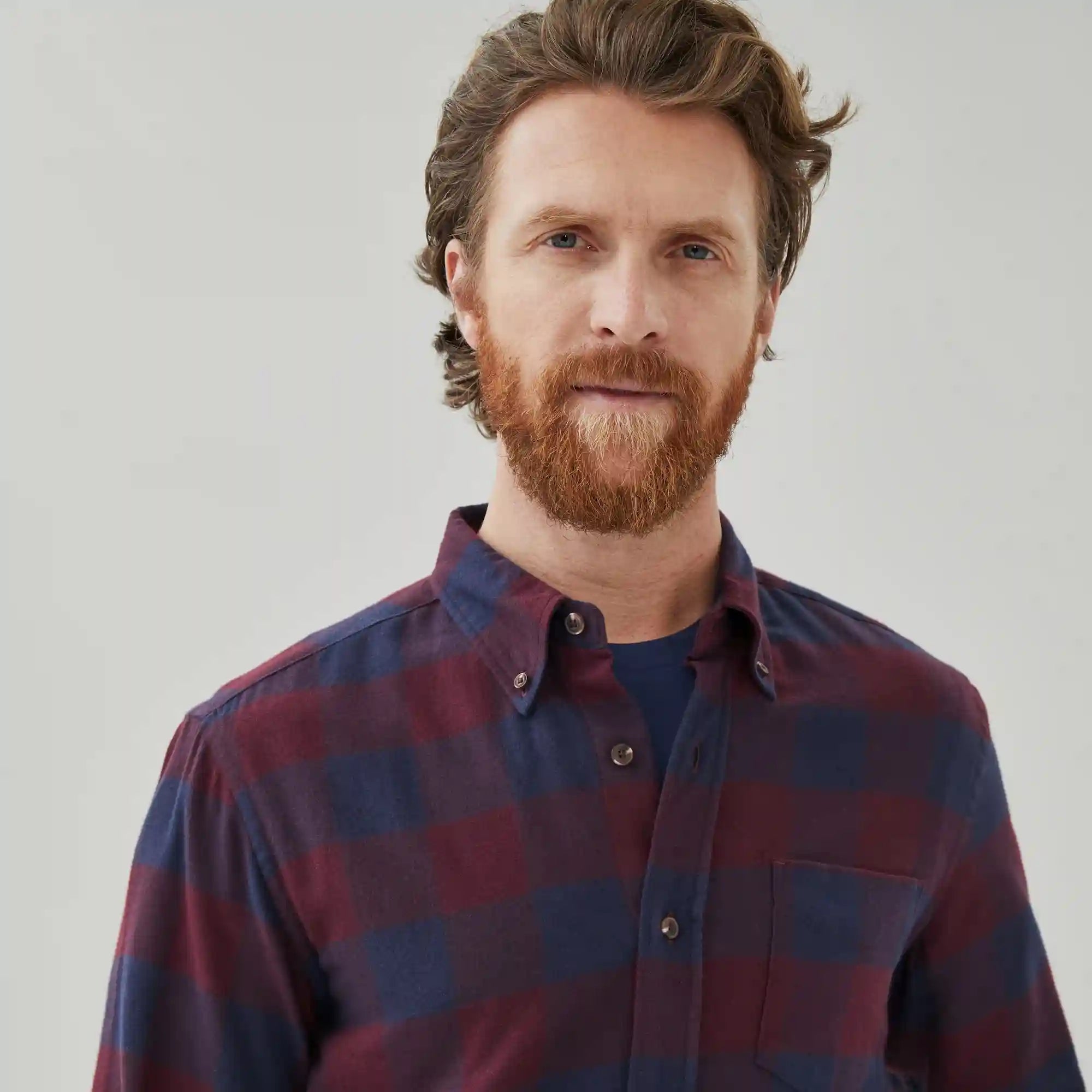 Men's Midweight Flannel Button-Down