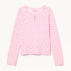 Kid Girls' Pointelle Long Sleeve Top