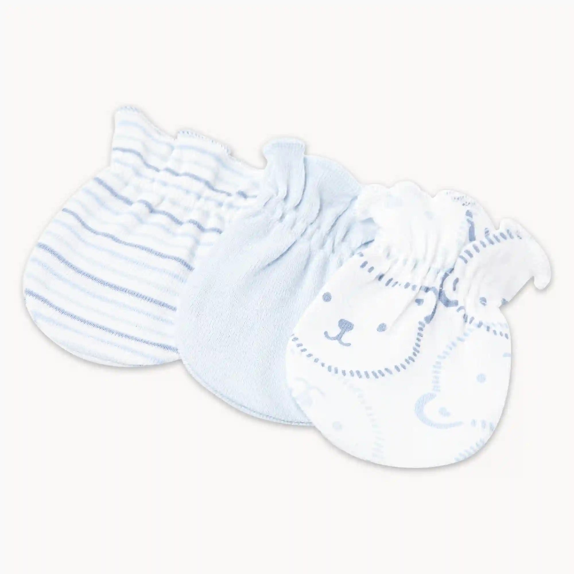 Newborn Huggies Organic Cotton Mittens 3-Pack