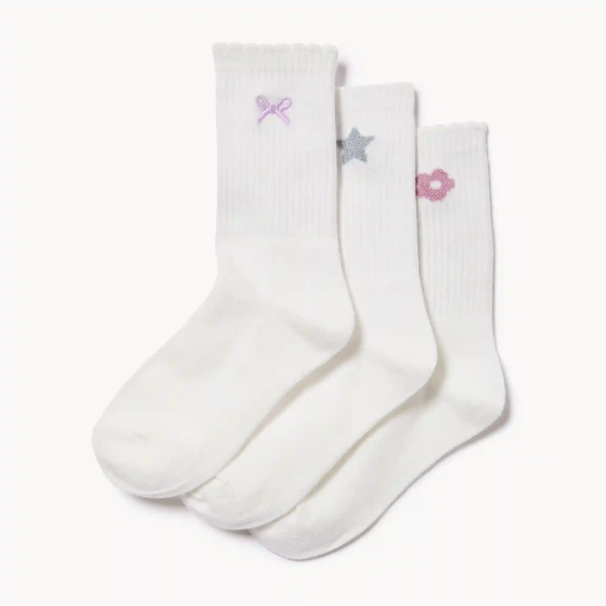 Kid Girls' 3-Pack Crew Socks