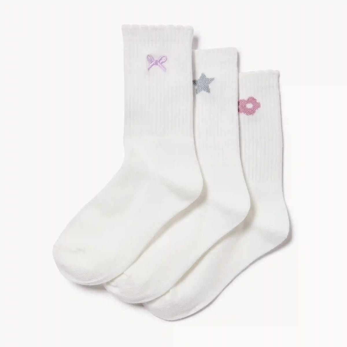 Kid Girls' 3-Pack Crew Socks