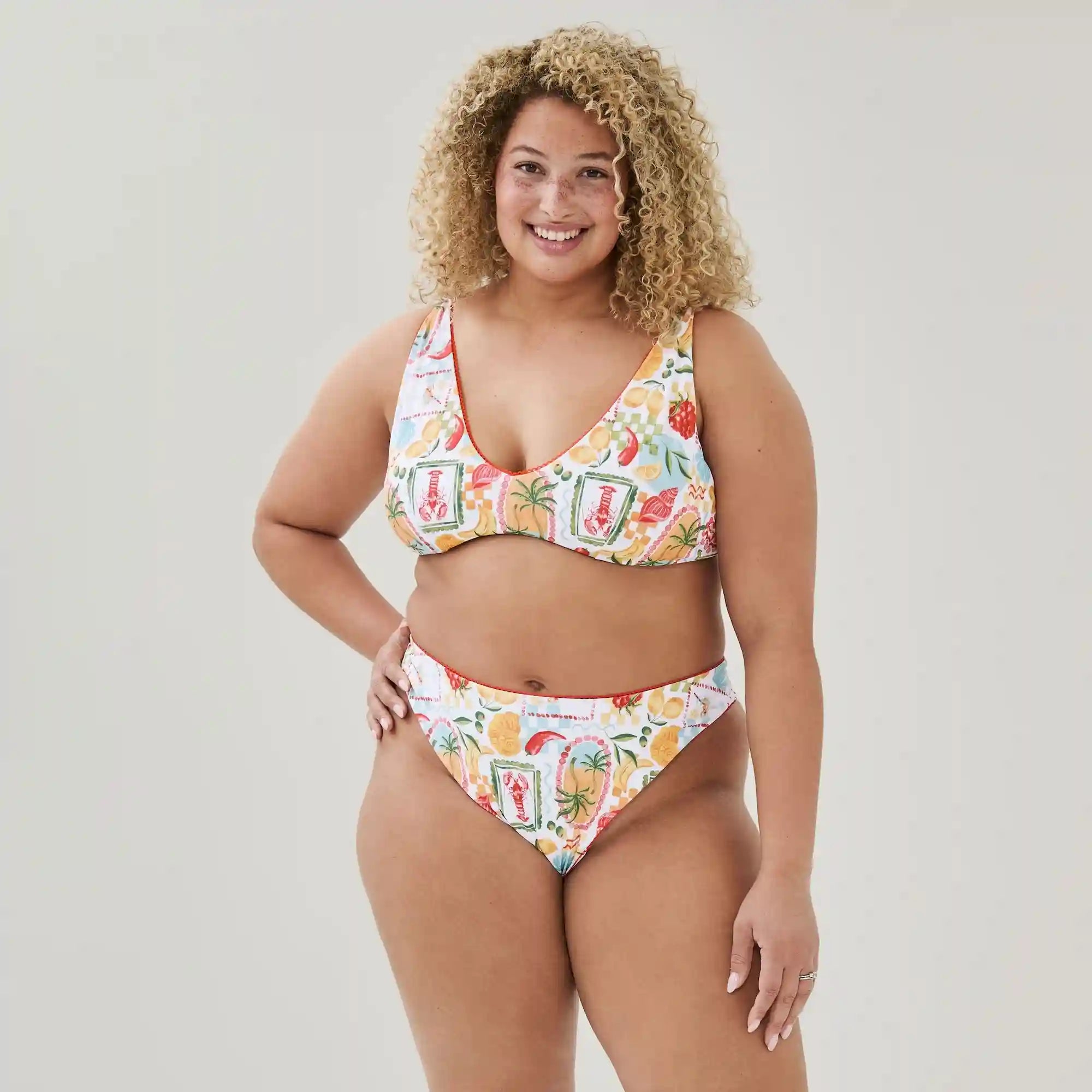Women+ Printed Bikini Top