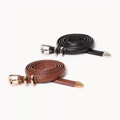 Faux Leather 2-Pack Belt