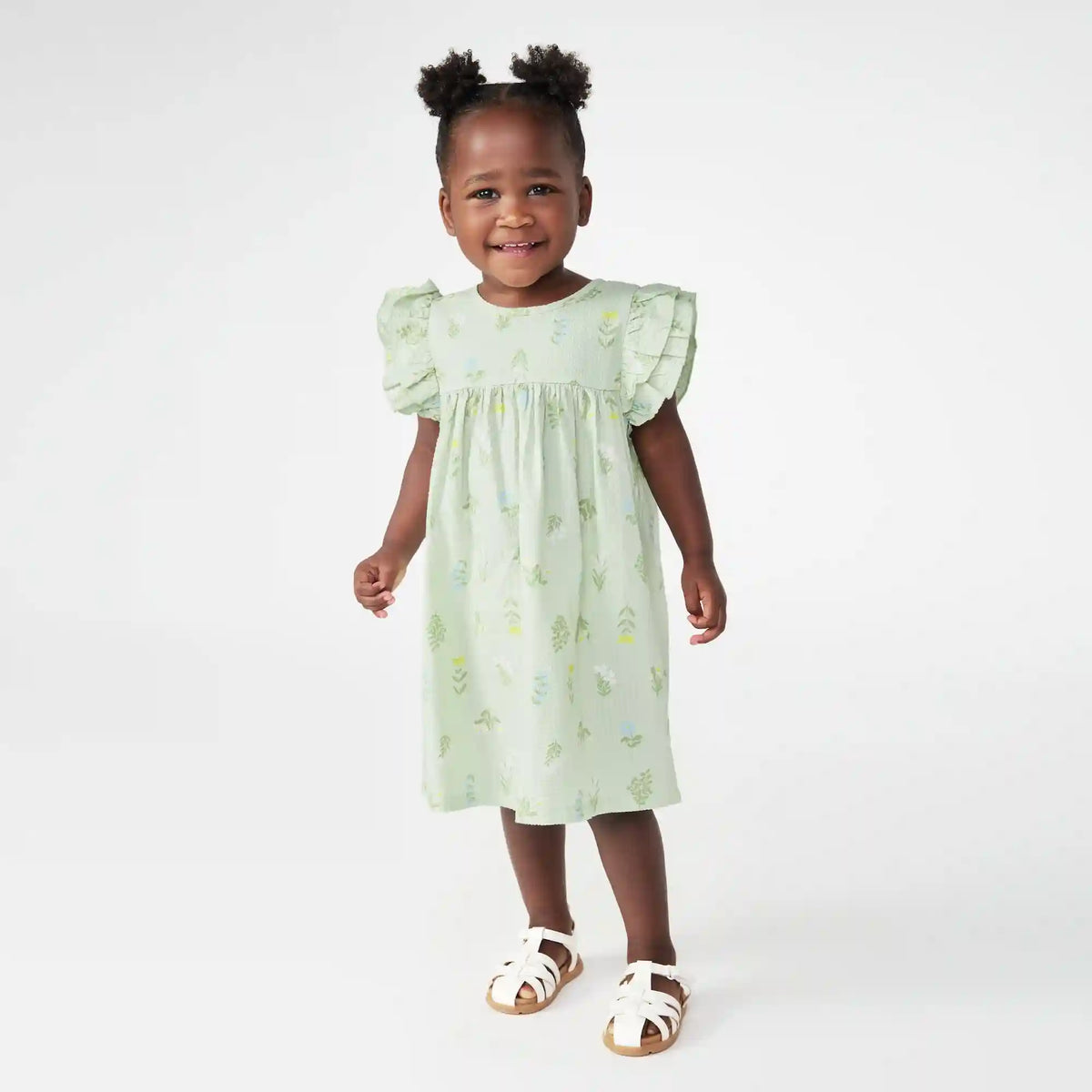 Toddler Girls' Ruffled Floral Dress