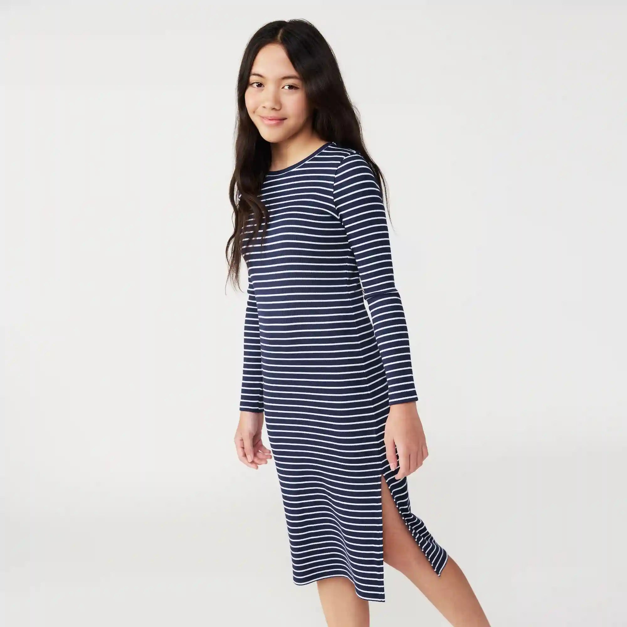 Tween Girls' Ribbed Midi Dress