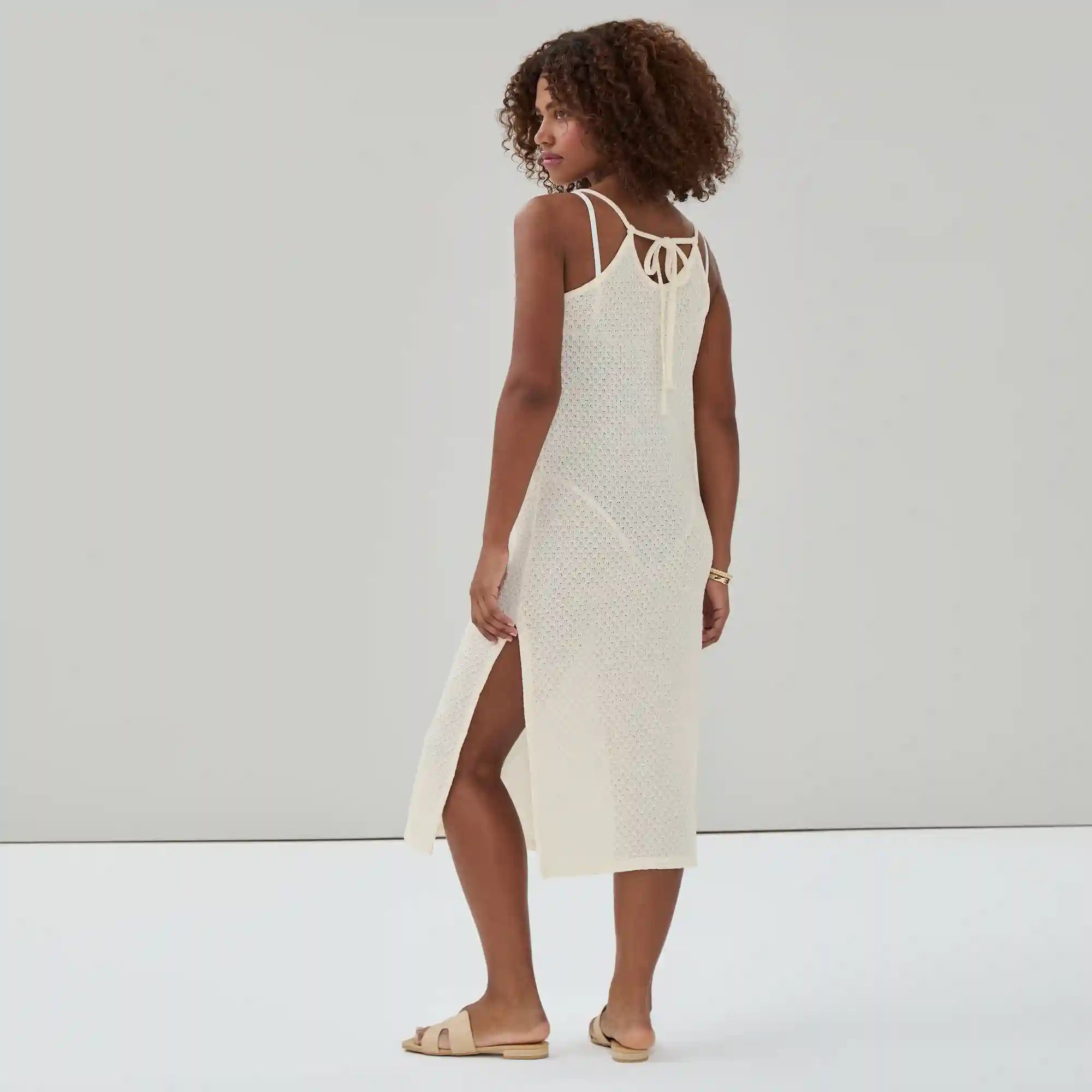 Crochet Cover-Up Maxi Dress
