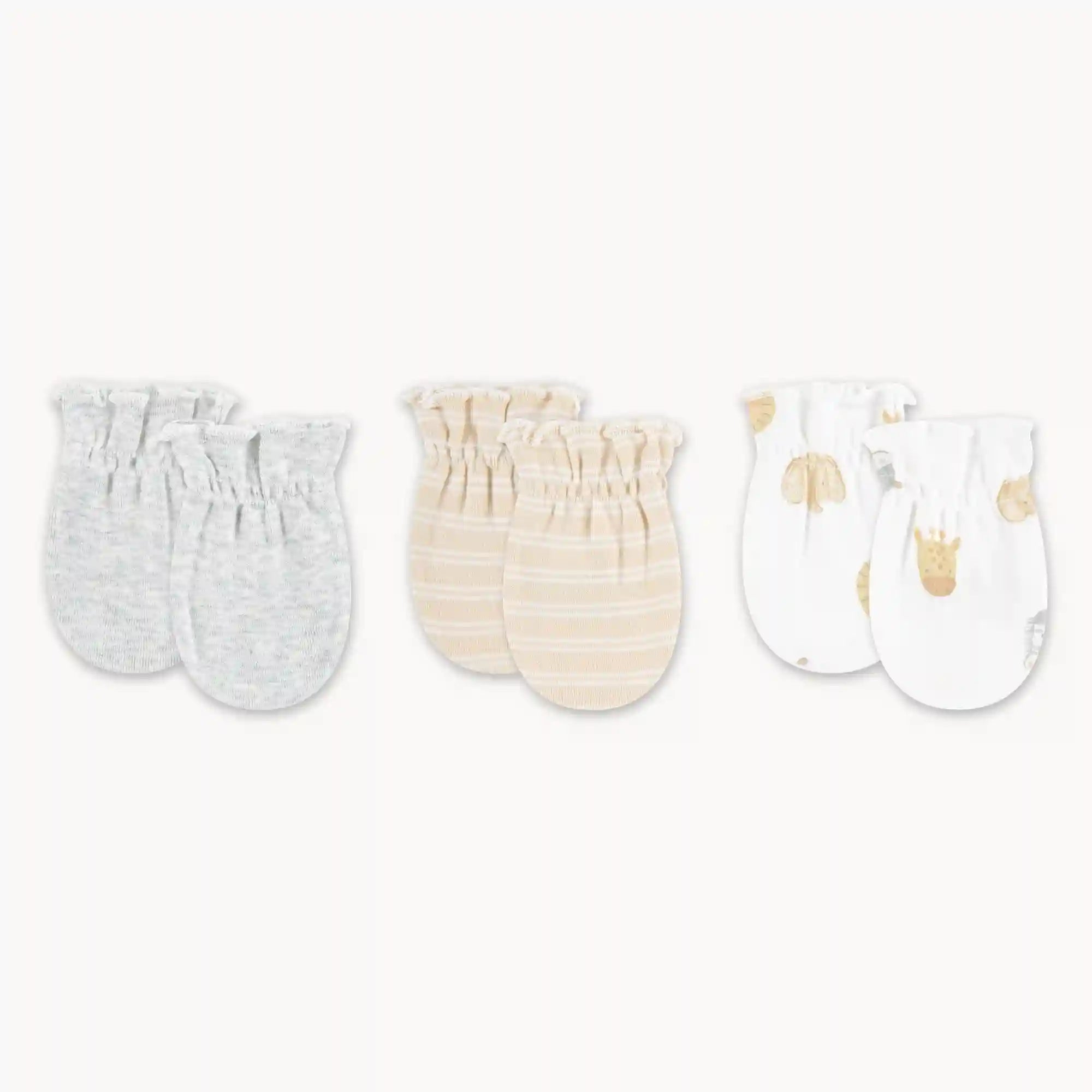 Newborn Huggies Organic Cotton Mittens 3-Pack