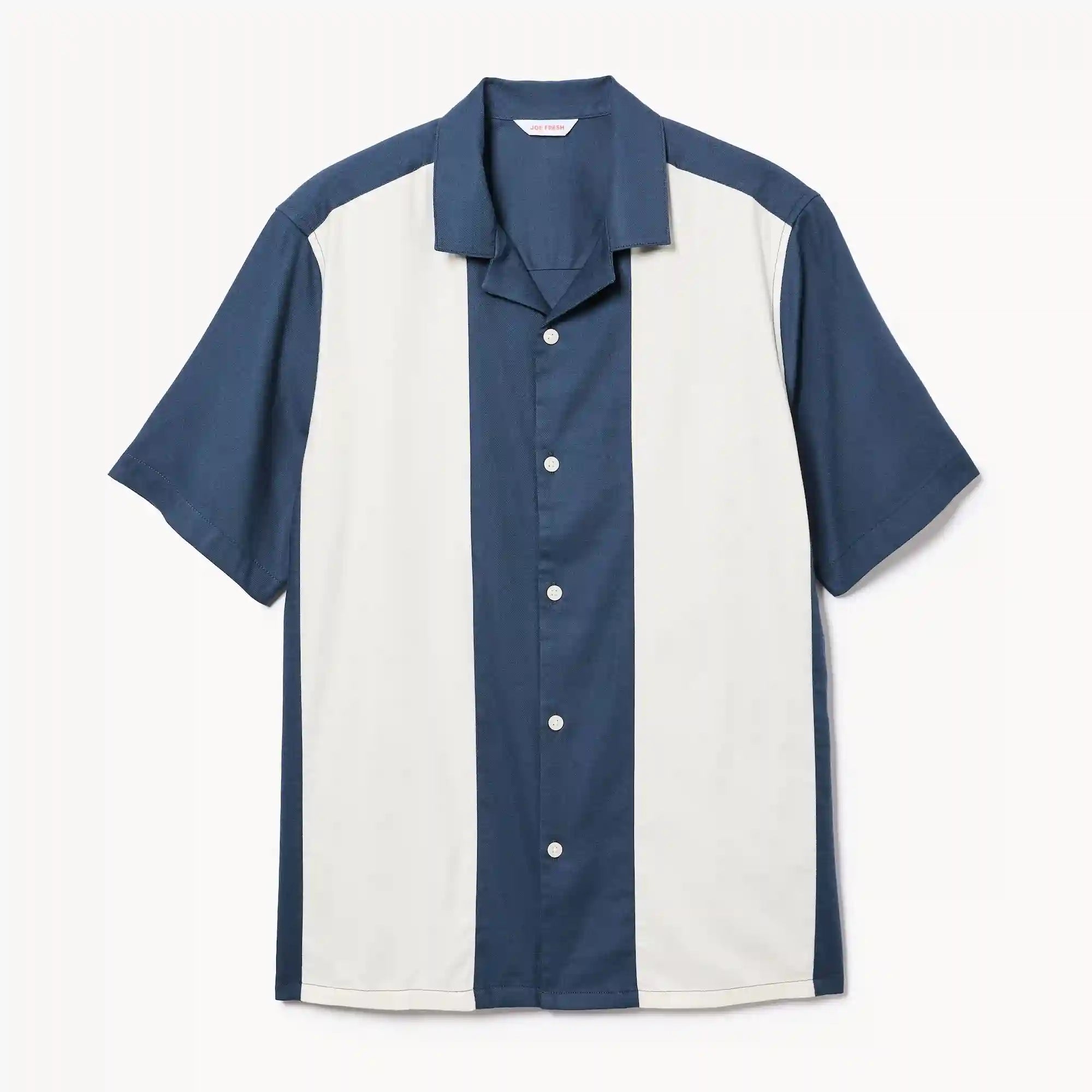 Men's Colour-Block Bowling Shirt