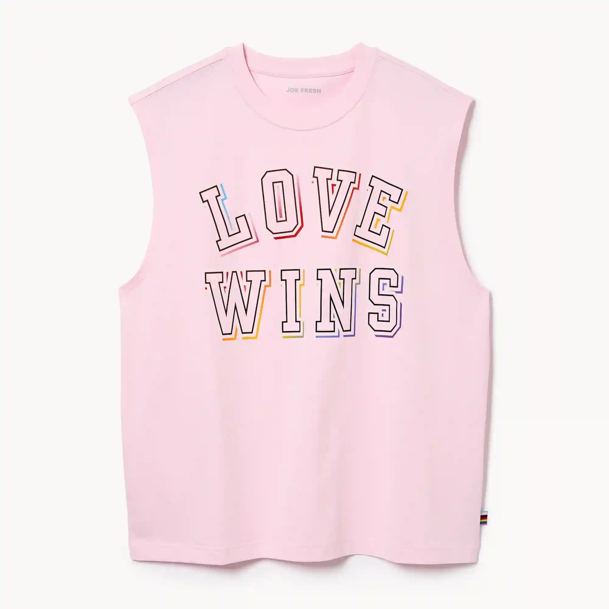 Adult Pride Cropped Muscle Tank Top