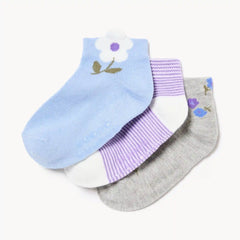 Toddler Girls' 3-Pack Low-Cut Socks