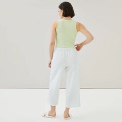 Seersucker Cropped Sleep Pant