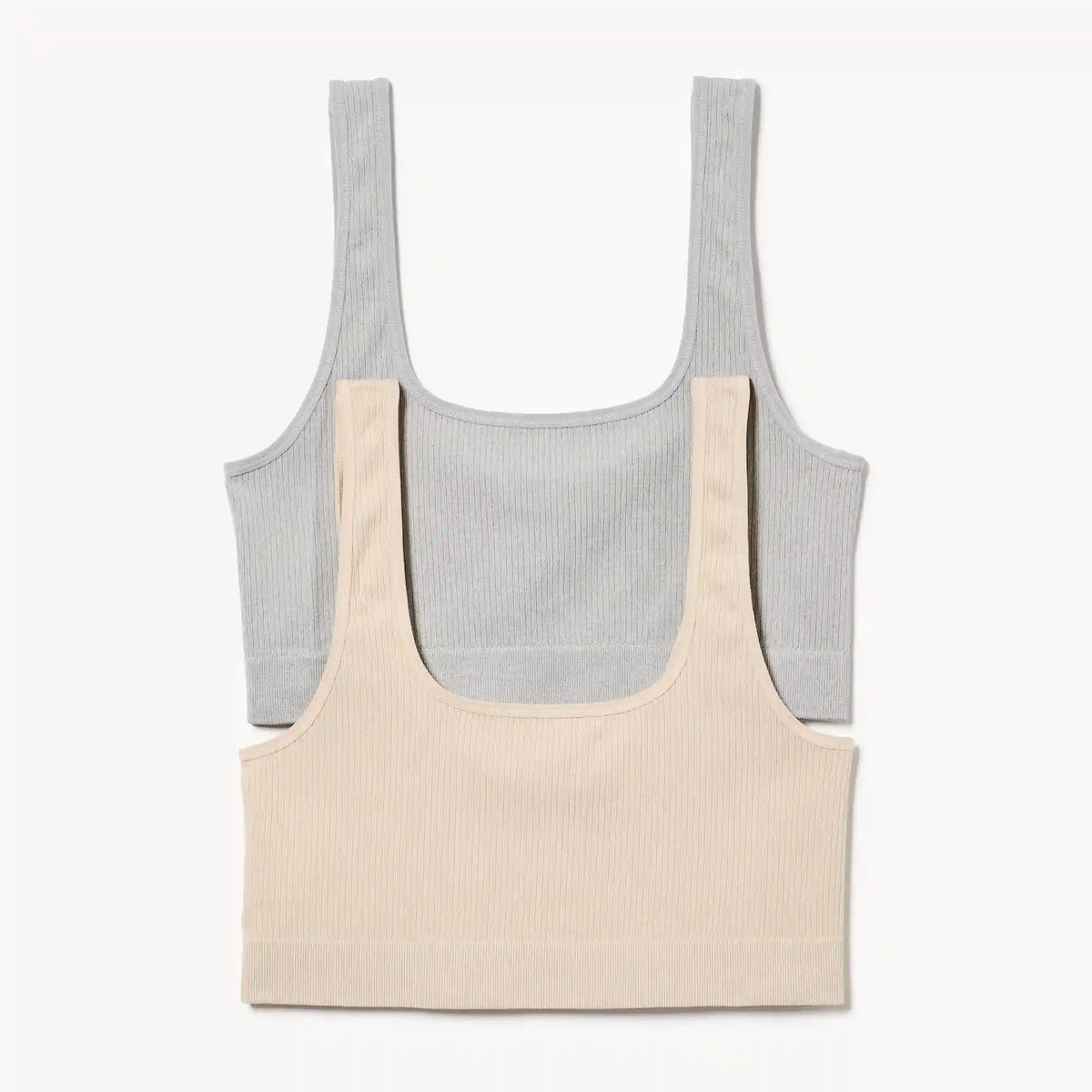 Women+ 2-Pack Seamless Ribbed Bralette